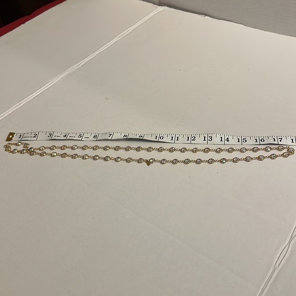 GOLD with bling necklace pre owned - Picture 3 of 5